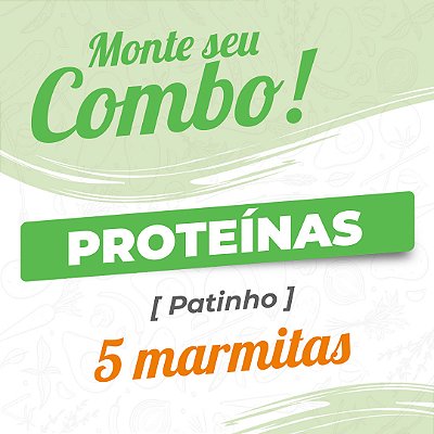 Combo 5 Marmitas - Proteínas - Patinho - 150g