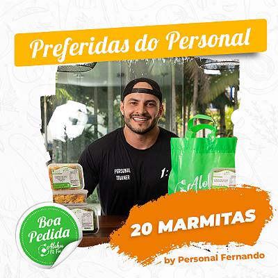 Combo PREFERIDAS DO PERSONAL - 20 marmitas! By Fernando de Pinho