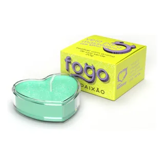 Fogo da Paixão Vela de Massagem Beijável com Glitter 20g Sexy Fantasy