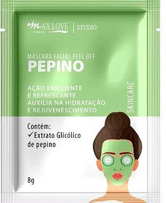 Máscara Facial Peel Off Carvão Ativado Sachê g Max Love Lojão da Mulher