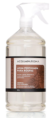Agua perfumada acqua aroma 1,1L cedro e nos moscada