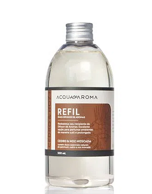 Refil pleo difusor de aromas cedro e noz moscada 500ml