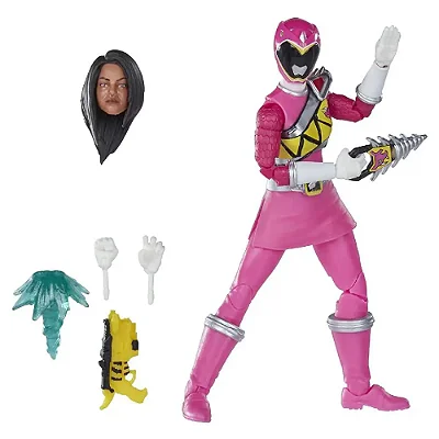 Power Ranger Ligh Collection Dino Charge Rosa - Hasbro