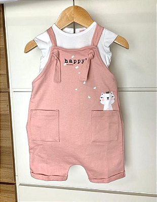 Jardineira Happy com Body