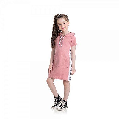 Vestido Faixa lateral - Rosa