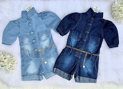 Macacão Jeans Princesa