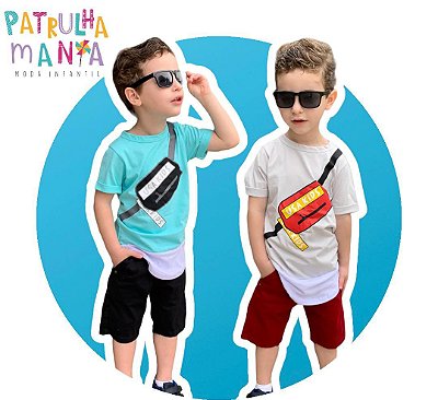 Camiseta Longline Pochete