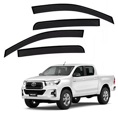 Calha De Chuva Hilux 2016 2017 2018 2019 2020 Cabine Dupla