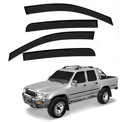 Calha De Chuva Hilux 2000 2001 2002 2003 2004 Cabine Dupla
