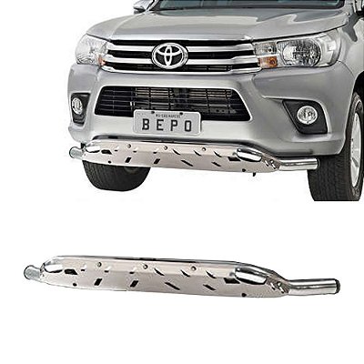 Protetor Baixo Hilux 2016 2017 2018 Cromado