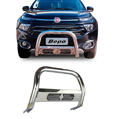 Parachoque Impulsão Fiat Toro 2016 Em Diante Cromado Diesel