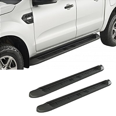 Estribo Ford Ranger 2013 2014 2015 2016 2017 Plástico Preto
