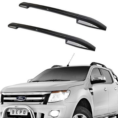 Rack Teto Longarina Ranger 2013 2014 2015 Alumínio Preto