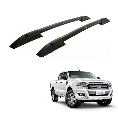 Rack Teto Longarina Ranger 2013 2014 2015 Alumínio Preto