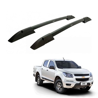 Rack Teto Longarina S10 2012 2013 2014 Cd Alumínio Preto