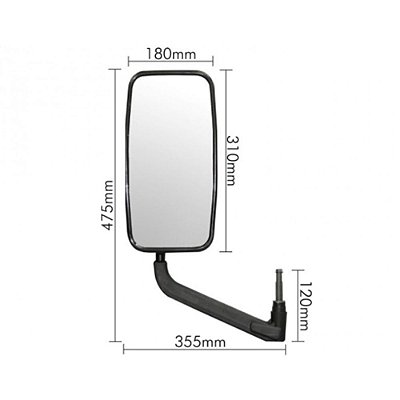 Espelho Retrovisor Mb 709 / L-710 / L-710 Plus Plano - Par