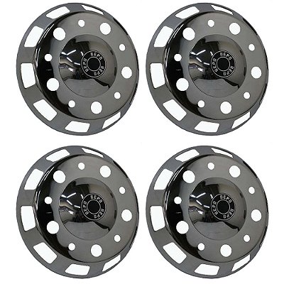 Kit Calota Scania Americana Pneu Sem Câmara Aro 22,5