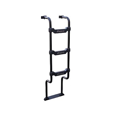 Escada Man Tgx Até 2016 Aço Preto 1430mm 3 Degraus Bepo
