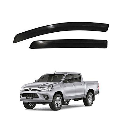 Calha De Chuva Hilux 2006 2007 2008 2009 Cabine Dupla Fume