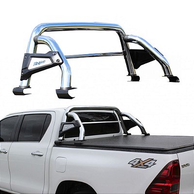 Santo Antônio Hilux CD 2016 2017 2018 a 2020 Cromo com grade