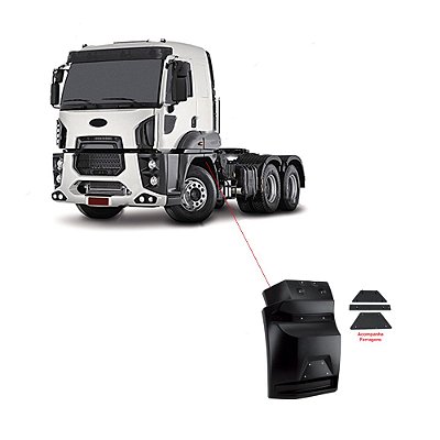 Paralama Traseiro Ford Cargo 2842 Le Fibra Dc4616105bdyyh