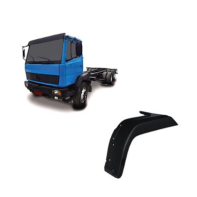 Paralama Cabine Mb 1721 Lado Esquerdo Fibra Injetada Preto