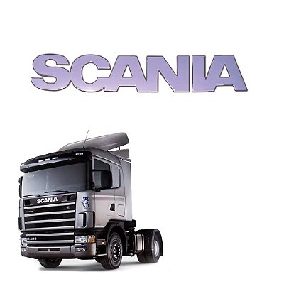 Letreiro Frontal Scania S4 R T até 2007 Cromado 1357259