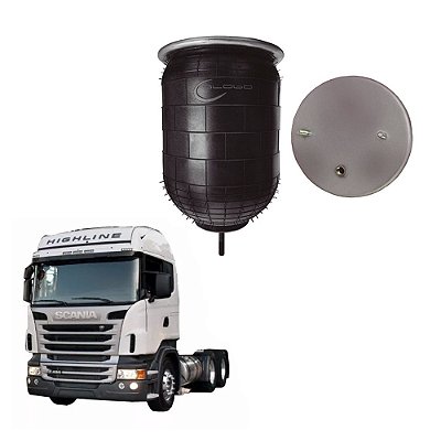 suspensão Pneumática 3 Eixo Scania Sem Base 2010 em diante