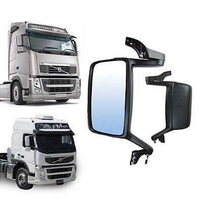 Retrovisor Sem Auxiliar Volvo FH e FM 2010 até 2015 Ld Esq