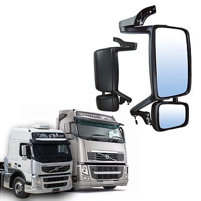 Retrovisor Completo Volvo FH e FM 2010 até 2015 Lado Direito