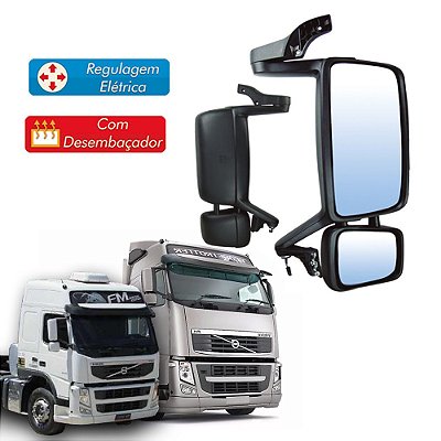 Retrovisor eletrico Volvo FH/FM 2010 até 2015 Lado Direito