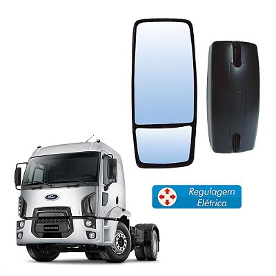 Retrovisor Bi-Partido S/ Braço Ford Cargo 2011 e 2012 LD/LE