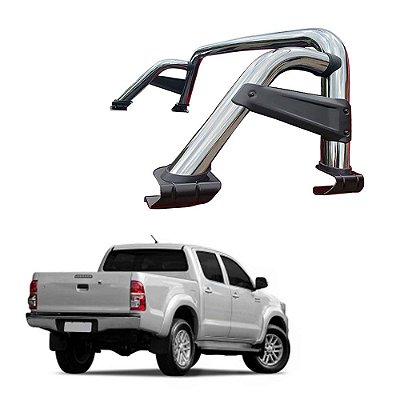 Santo Antônio Hilux 2005 a 2015 Cromado Sem Barra