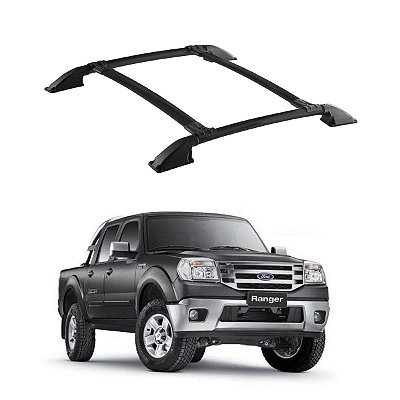 BAGAGEIRO RANGER 1998 A 2012 CAB DUPLA PRETO FURADO NO TETO