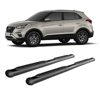 Estribo Creta Preto Oblongo Hyundai