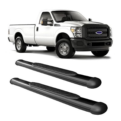Estribo F250 2005 2006 2007 a 2011 Cab Simples Preto Oblongo