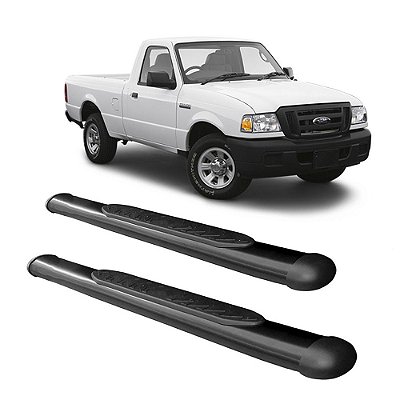 Estribo Ranger 1998 1999 2000 a 2012 Cabine Simples Preto