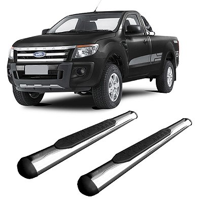 Estribo Ranger 2013 em diante Cab Simples Oblongo Cromado
