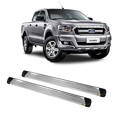 Estribo Ranger 2013 em diante Cab Dupla Aluminio Plataforma
