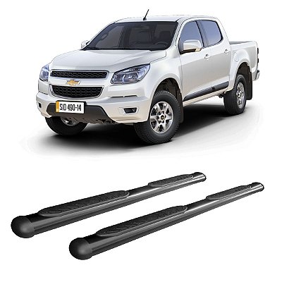 Estribo S10 2012 2013 2014 em diante Cabine Dupla Preto