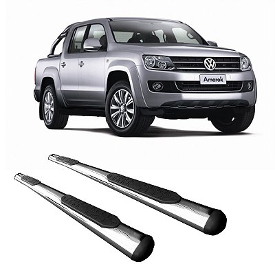 Estribo Amarok Cabine Dupla Cromado Oblongo