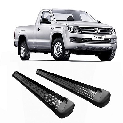 Estribo Amarok Alumínio Cabine Simples Preto