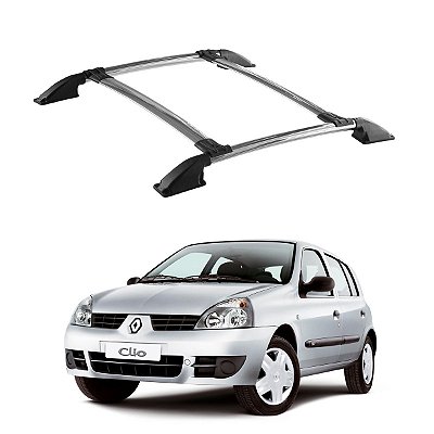 Bagageiro Clio 1999 2000 a 2012 Cromado Parafusado Renault
