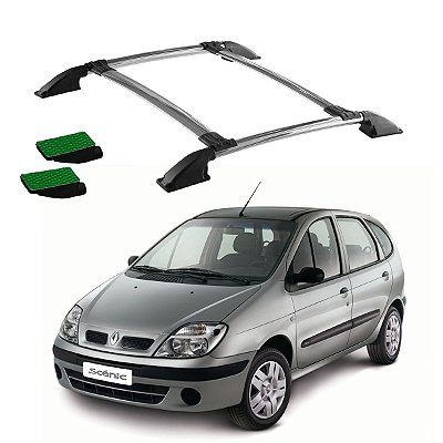Bagageiro Scenic 2001 2002 2003 2004 a 2010 Cromado Colado