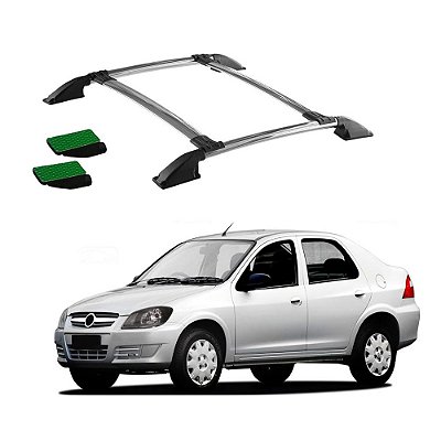Bagageiro Prisma 2007 a 2012 Cromado Colado