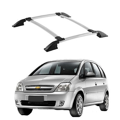 Rack de Teto Meriva 2003 a 2012 Prata Parafusado