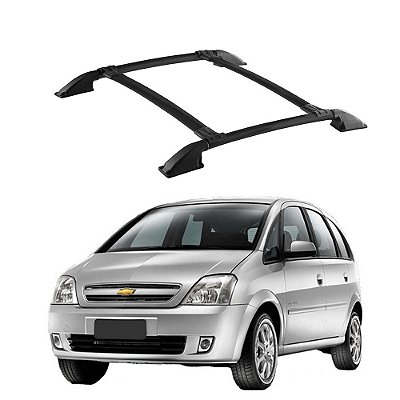Rack de Teto Meriva 2003 a 2012 Preto Parafusado