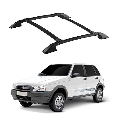 Bagageiro Fiat Uno 1994 a 2017 Preto Parafusado