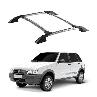 Bagageiro Fiat Uno 1994 a 2017 Cromado Parafusado