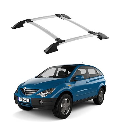 Bagageiro Rack de Teto Actyon SsangYong Prata Parafusado